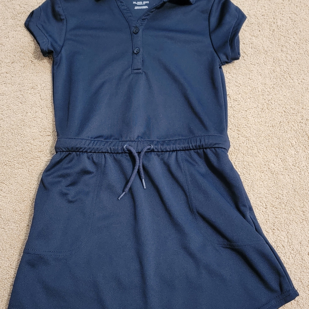 Nautica Dark Blue Casual Girls Dress/XL